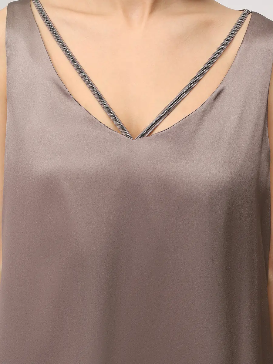 Платье шелковое