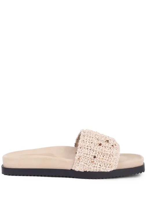Шлепанцы из текстиля и замши PANICALE