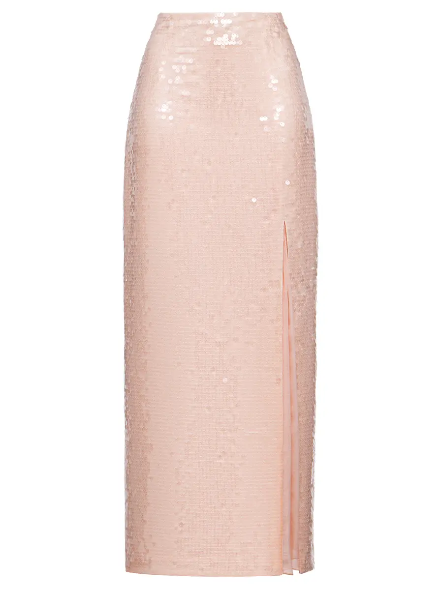 Юбка с декором пайетками