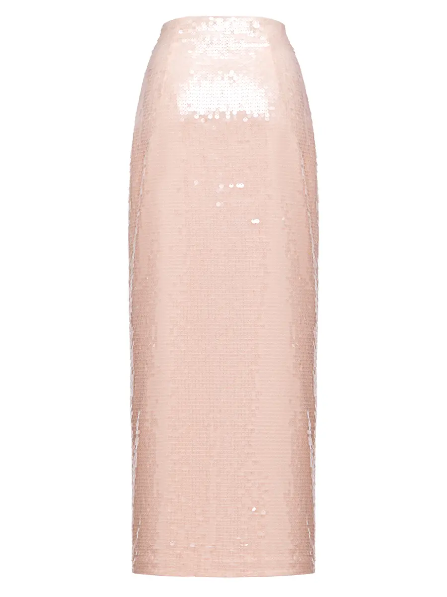 Юбка с декором пайетками