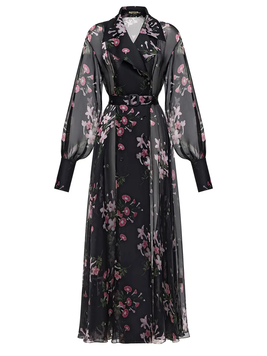 Платье шелковое