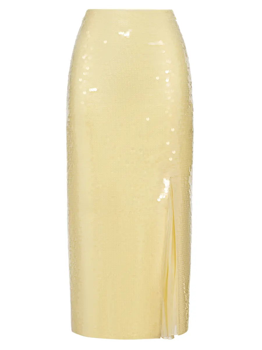 Юбка с декором пайетками