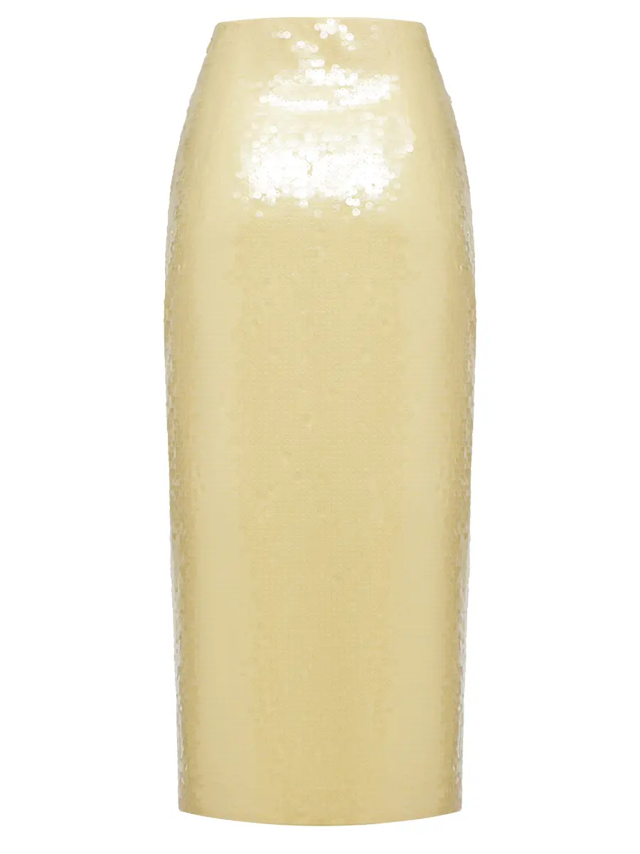 Юбка с декором пайетками