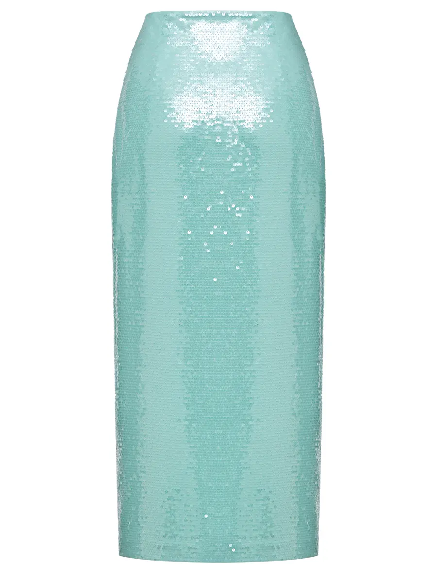 Юбка с декором пайетками