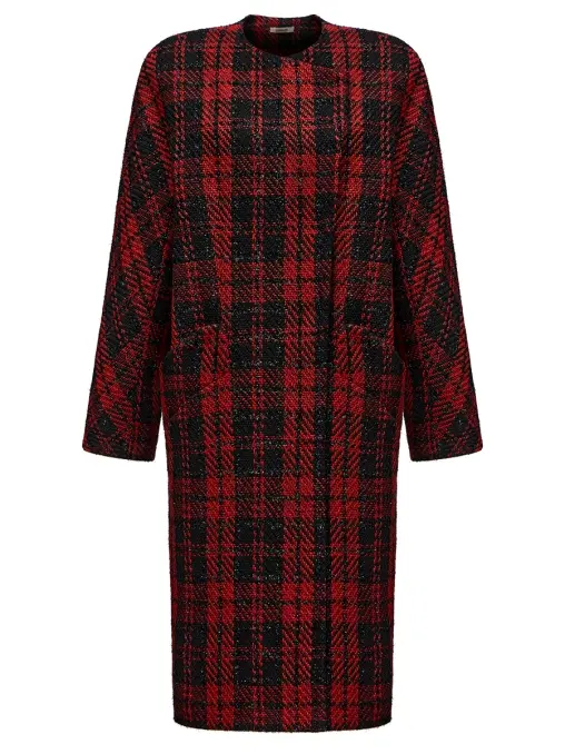 Пальто в клетку UMMAYA