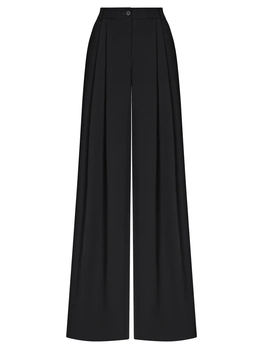 Брюки однотонные