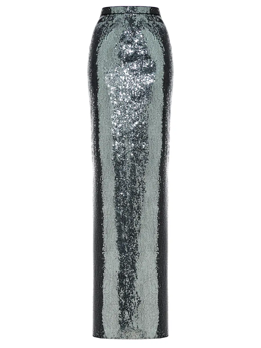 Юбка с декором пайетками