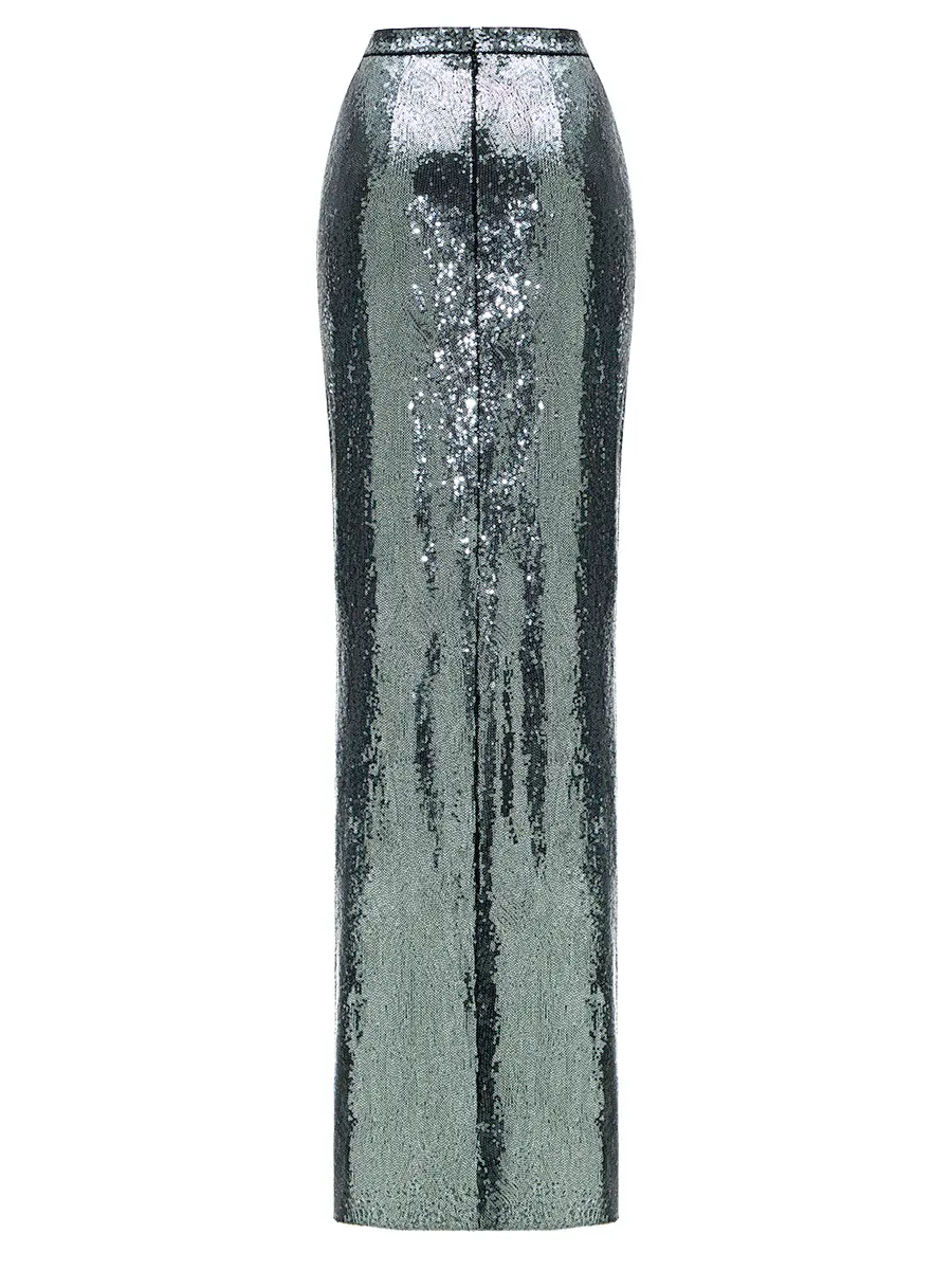 Юбка с декором пайетками