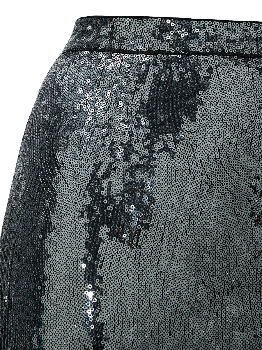 Юбка с декором пайетками
