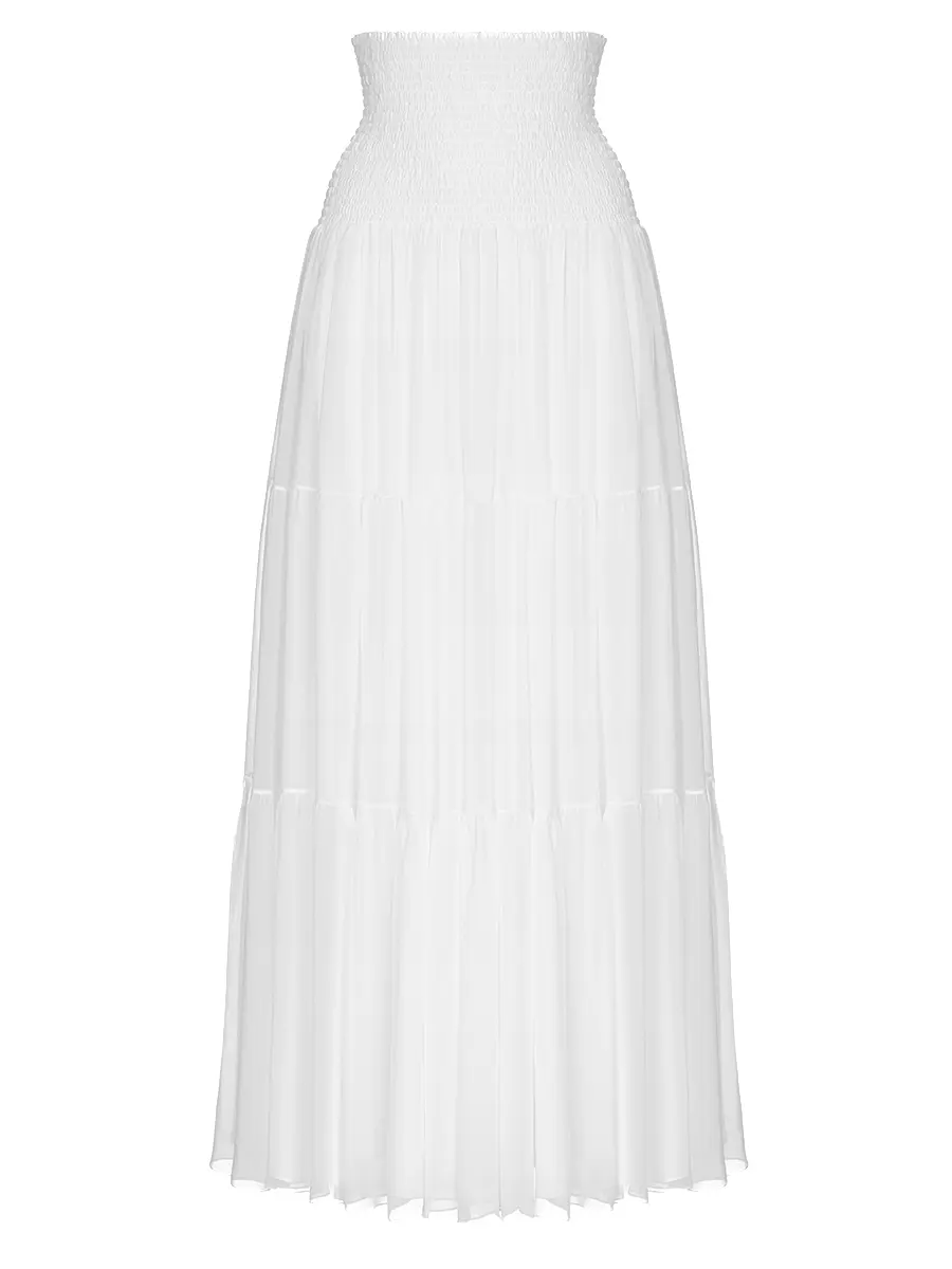 Юбка шелковая