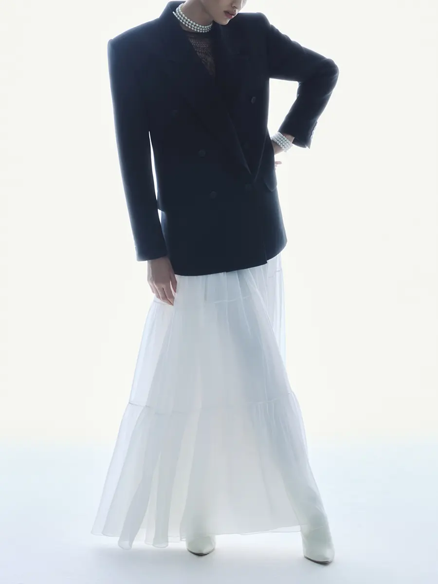 Юбка шелковая