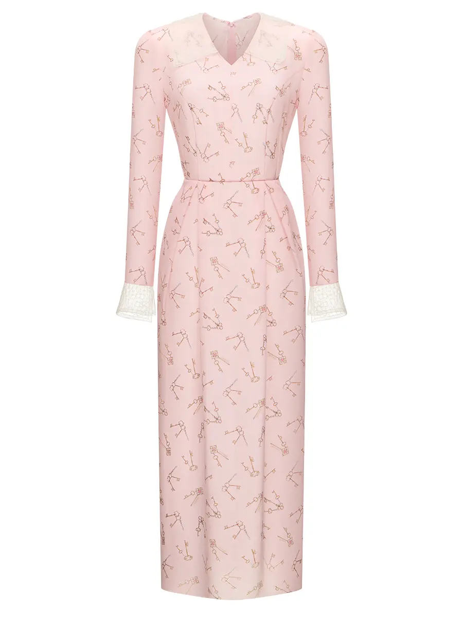 Платье шелковое