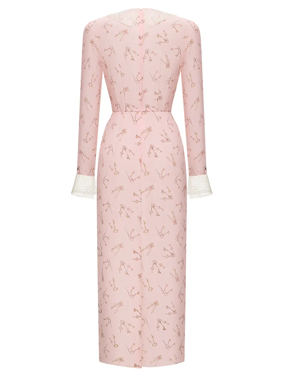 Платье шелковое