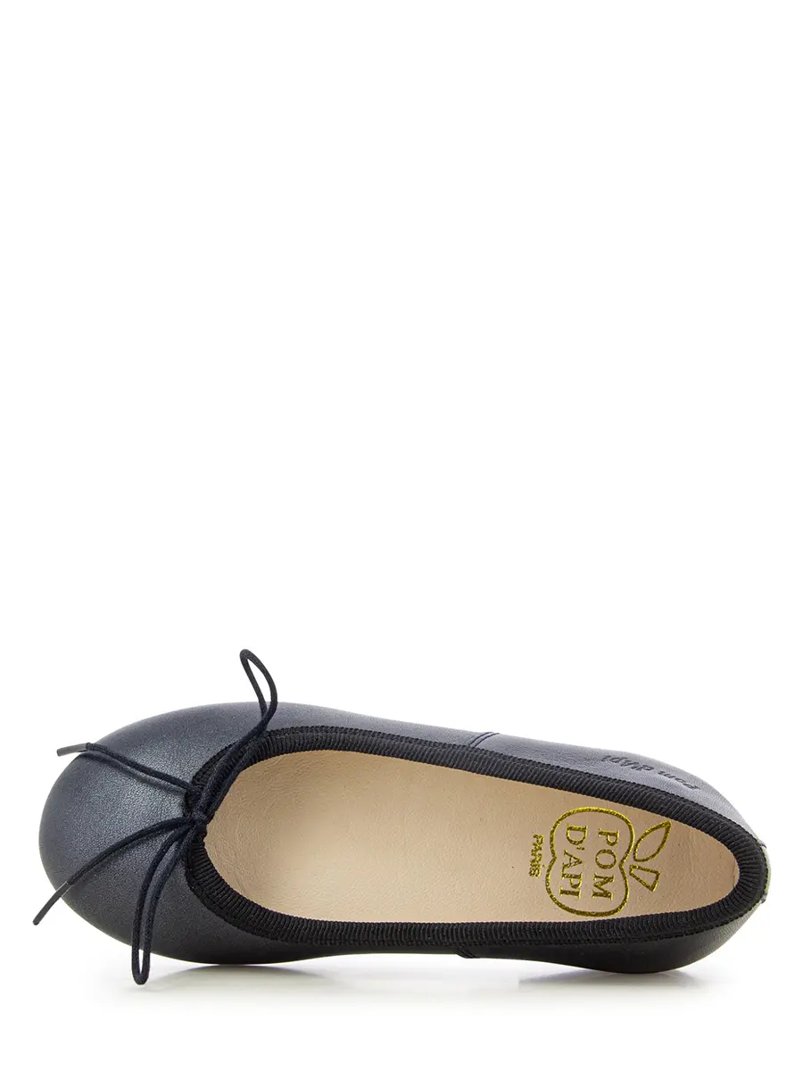 Балетки кожаные