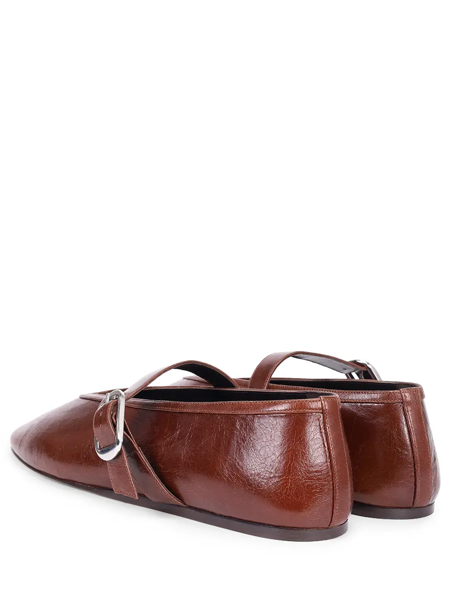 Балетки кожаные