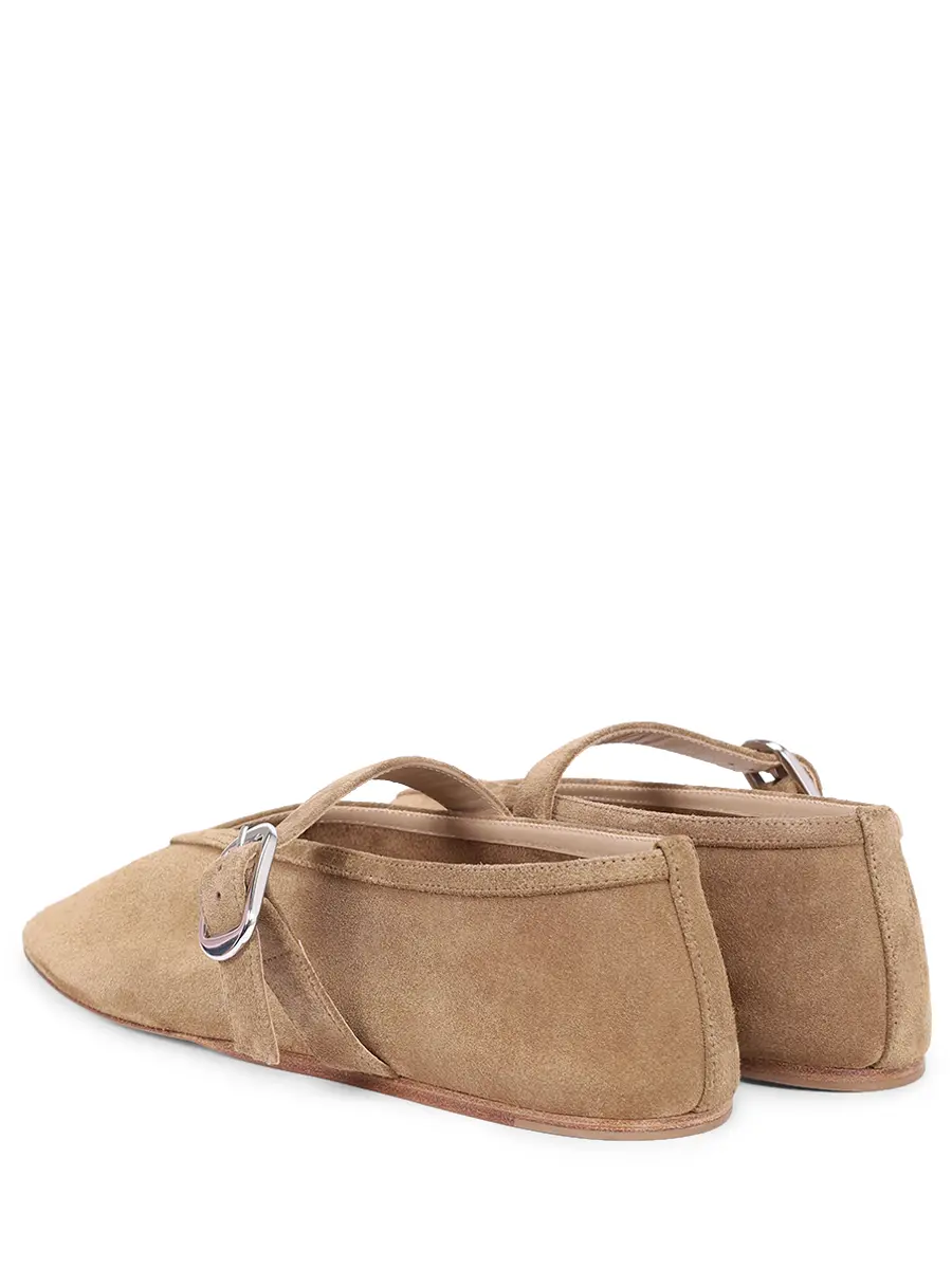 Балетки замшевые