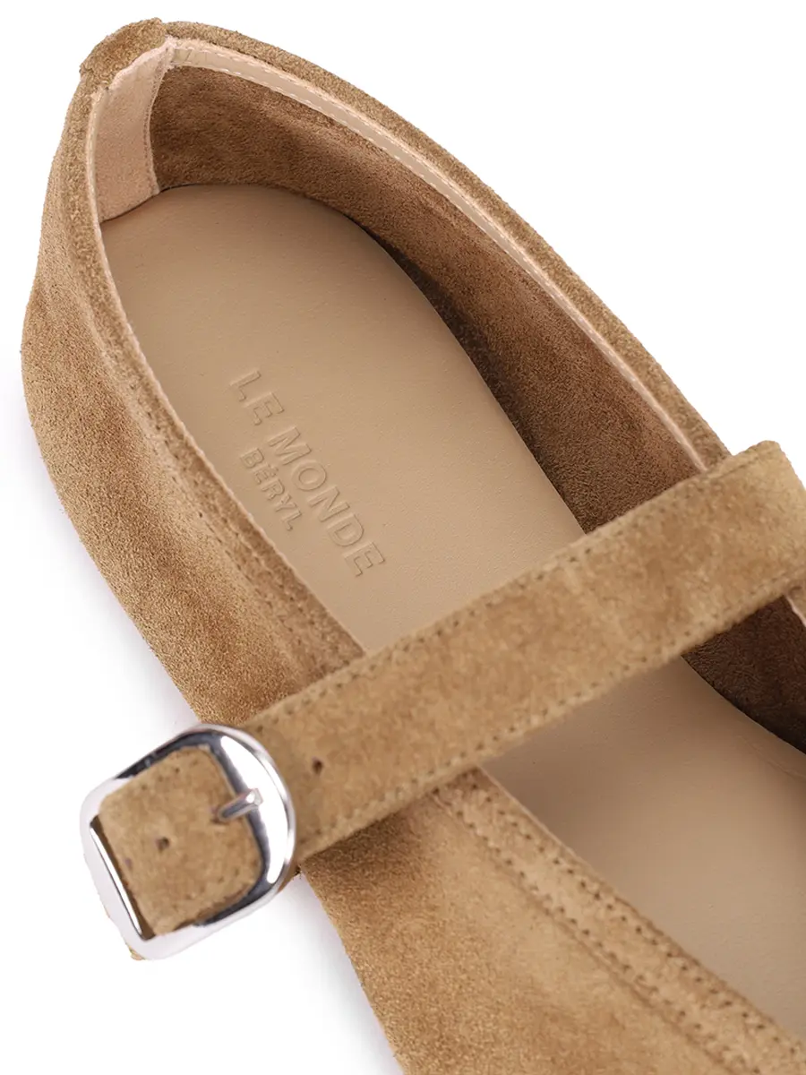 Балетки замшевые