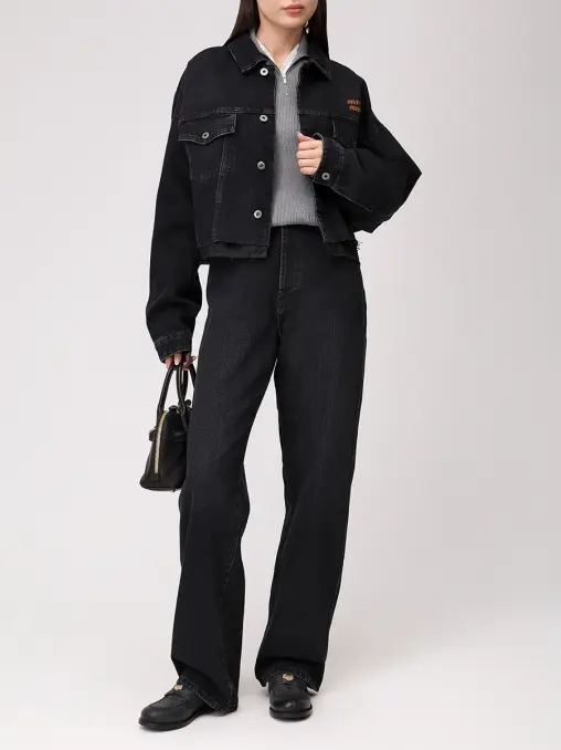 Джинсы хлопковые MIU MIU