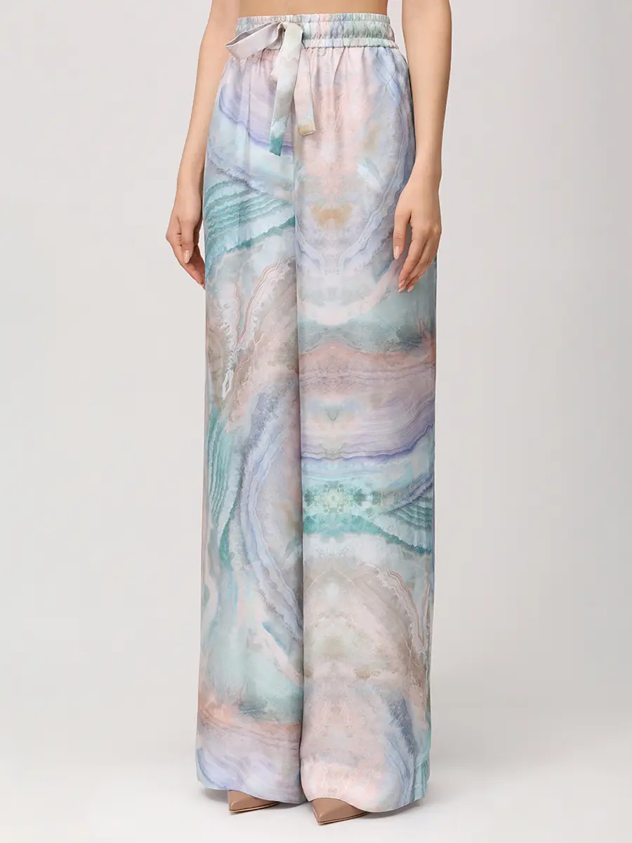 Брюки шелковые