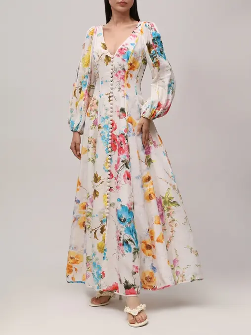 Платье льняное ZIMMERMANN