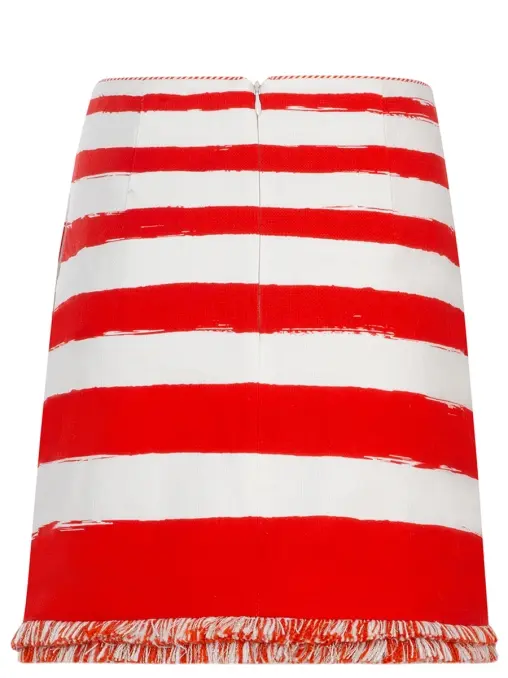 Юбка хлопковая в полоску ZIMMERMANN