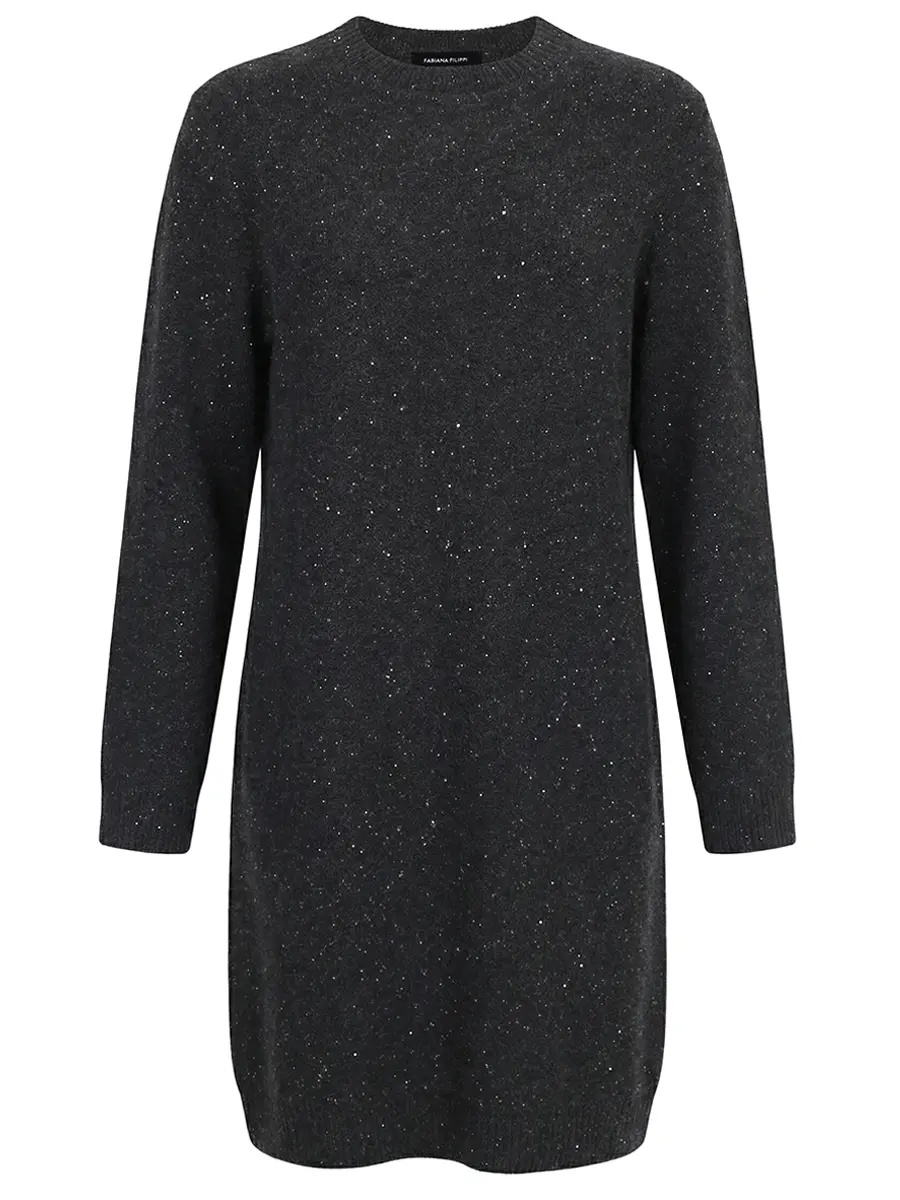 Платье с декором пайетками