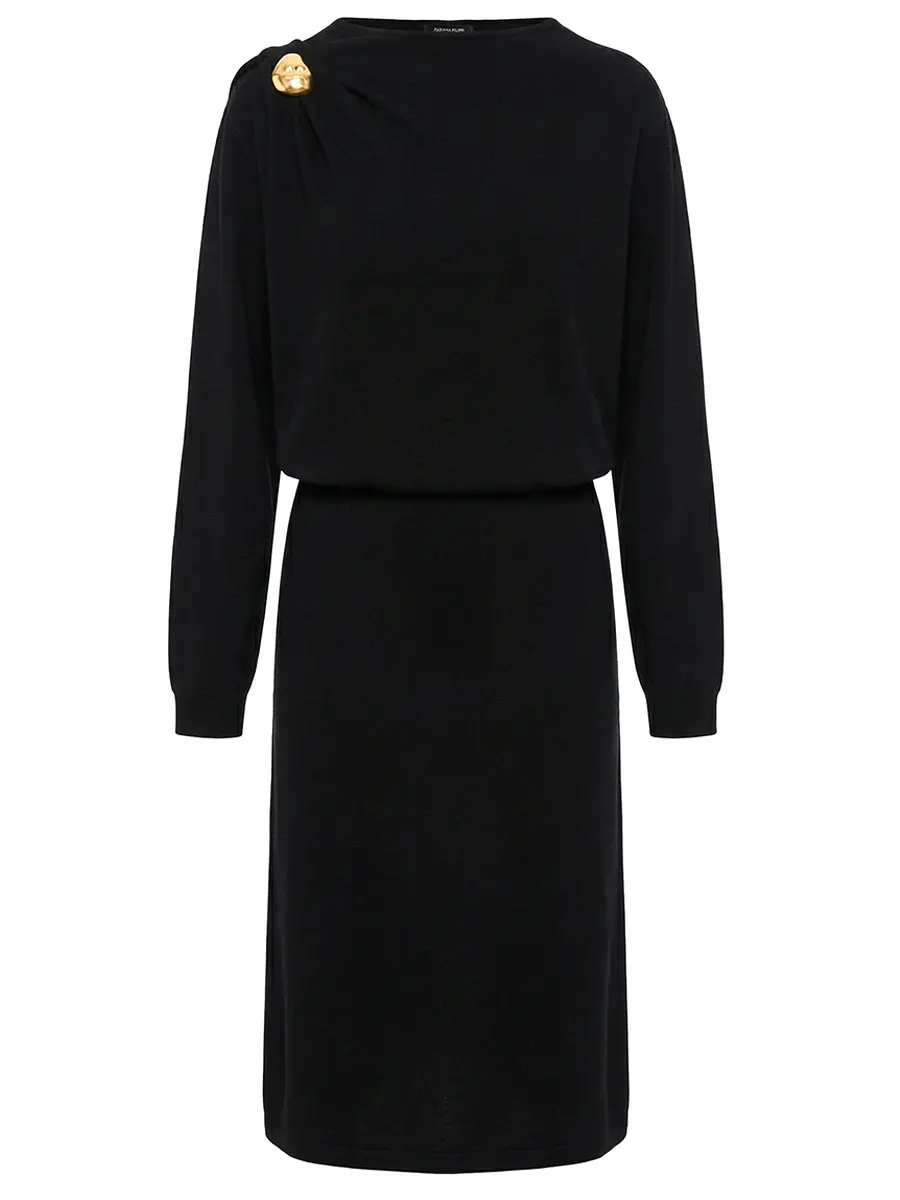 Платье из шерсти, шелка и кашемира