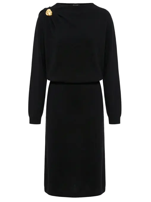 Платье из шерсти, шелка и кашемира FABIANA FILIPPI