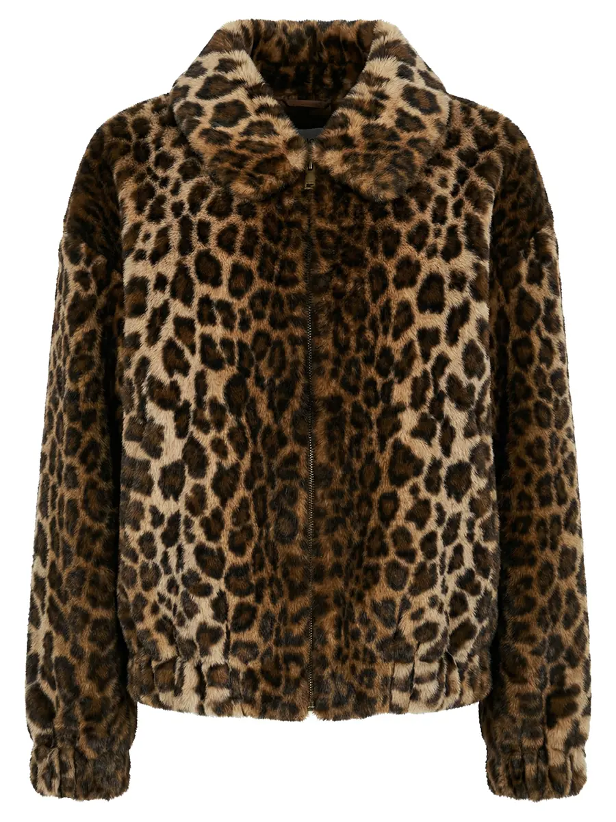 Бомбер из эко-меха