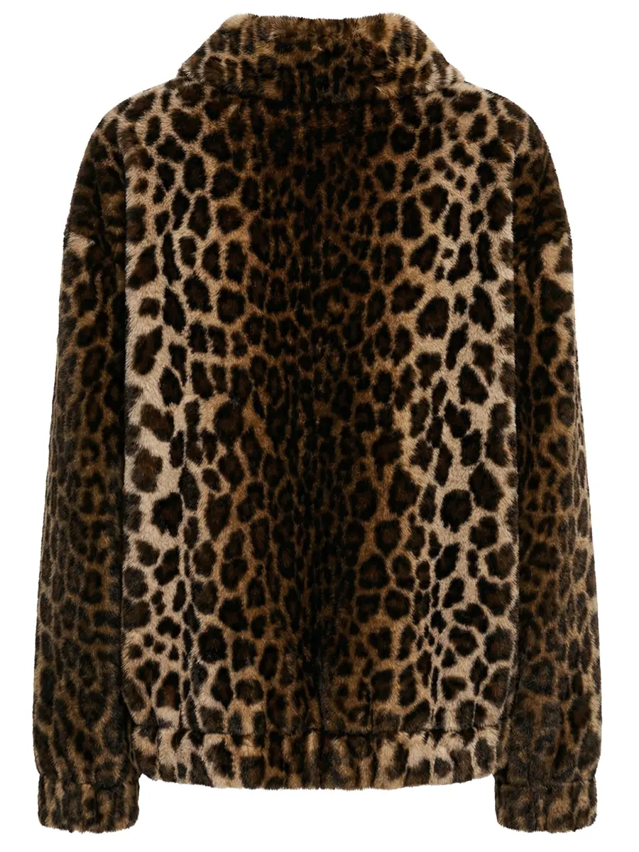 Бомбер из эко-меха