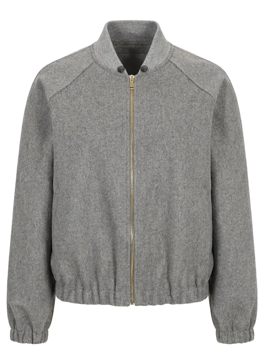 Бомбер шерстяной