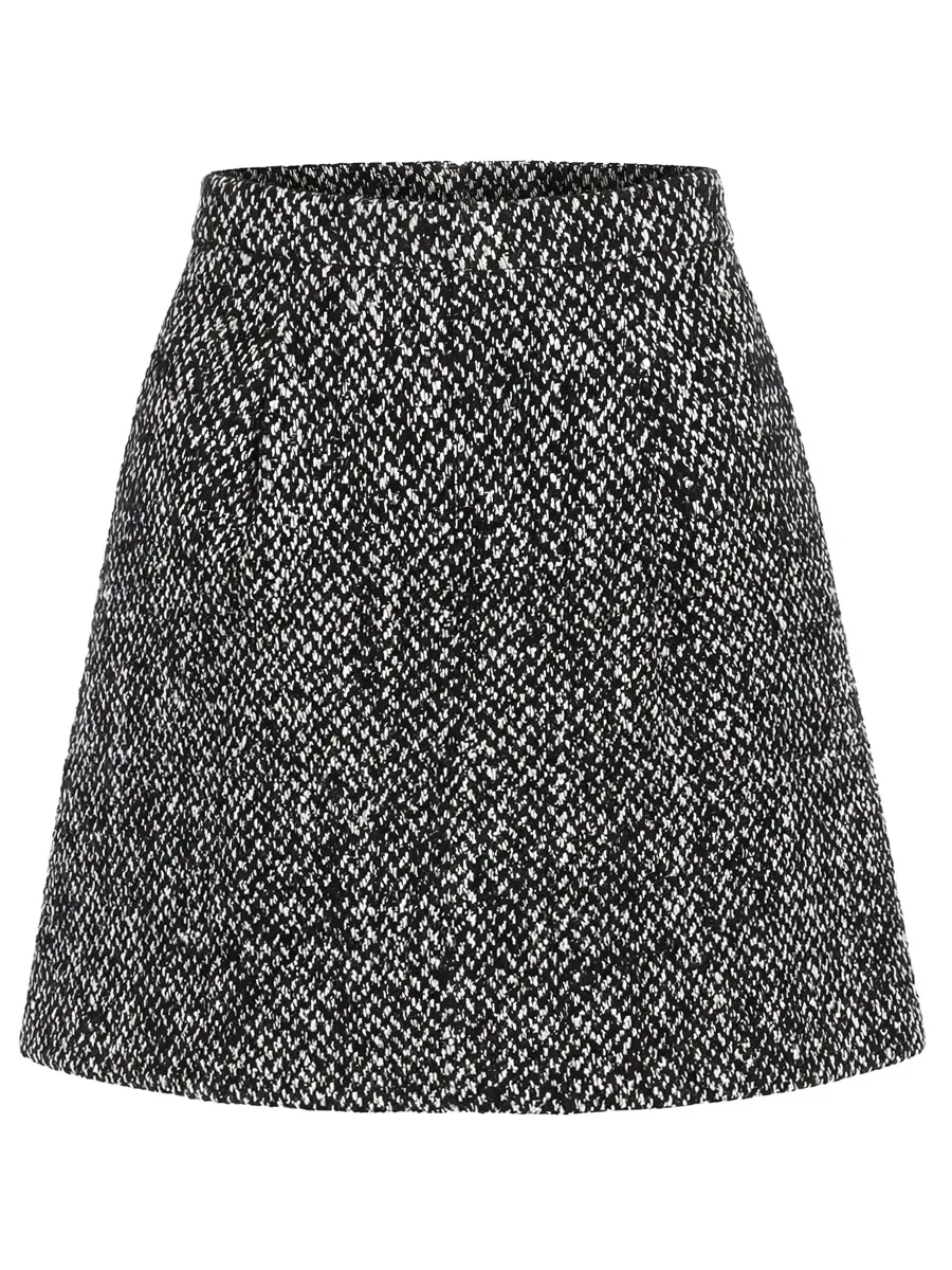 Юбка из шерсти и шелка