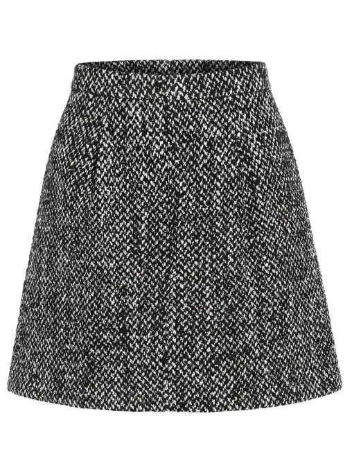 Юбка из шерсти и шелка DOLCE & GABBANA