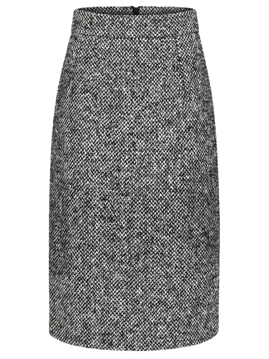 Юбка из шерсти и шелка