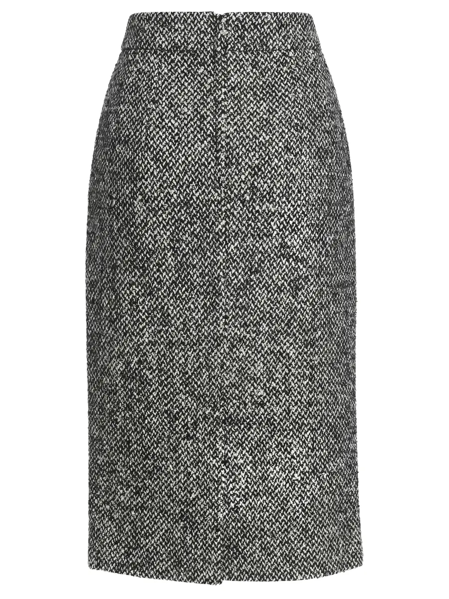 Юбка из шерсти и шелка