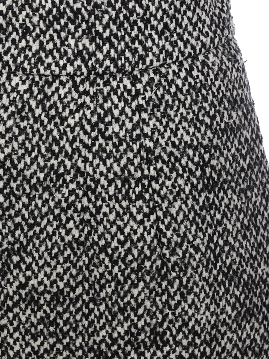 Юбка из шерсти и шелка