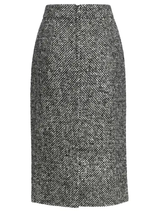 Юбка из шерсти и шелка DOLCE & GABBANA