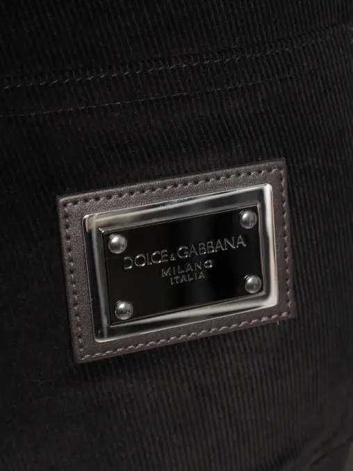 Брюки из хлопка и кашемира DOLCE & GABBANA
