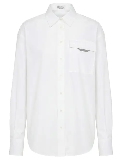 Рубашка из хлопка BRUNELLO CUCINELLI