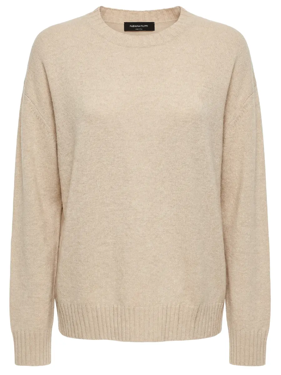 Джемпер из шерсти, шелка и кашемира