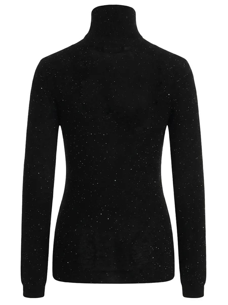 Водолазка с декором пайетками