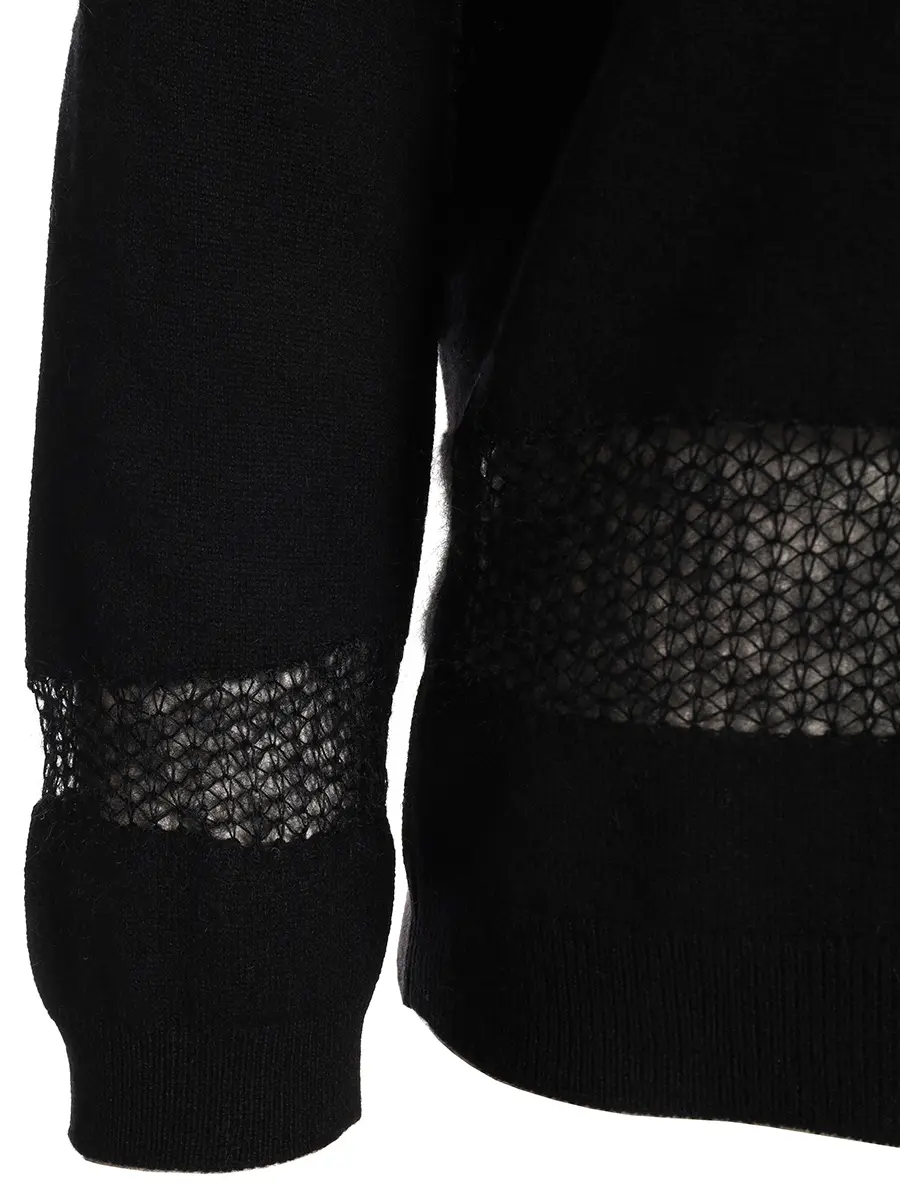 Джемпер из шерсти, шелка и кашемира