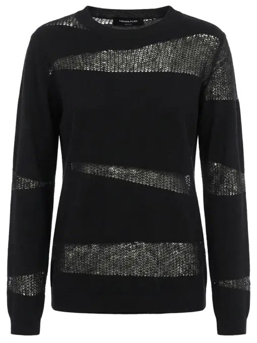 Джемпер из шерсти, шелка и кашемира FABIANA FILIPPI