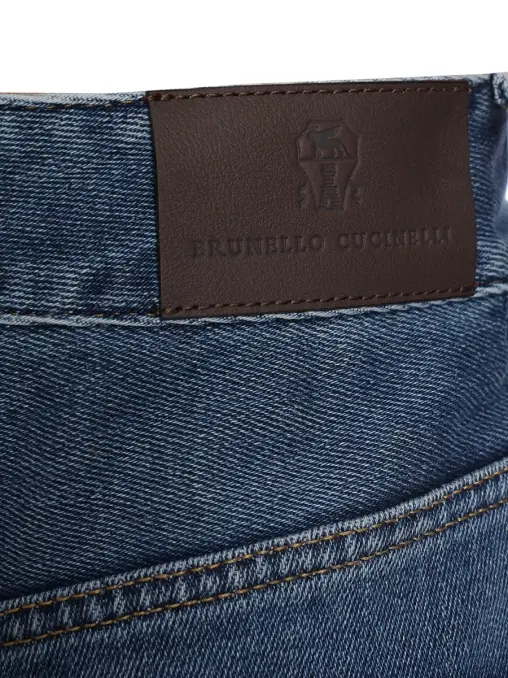 Джинсы хлопковые BRUNELLO CUCINELLI