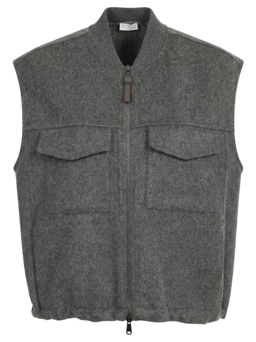 Жилет шерстяной BRUNELLO CUCINELLI