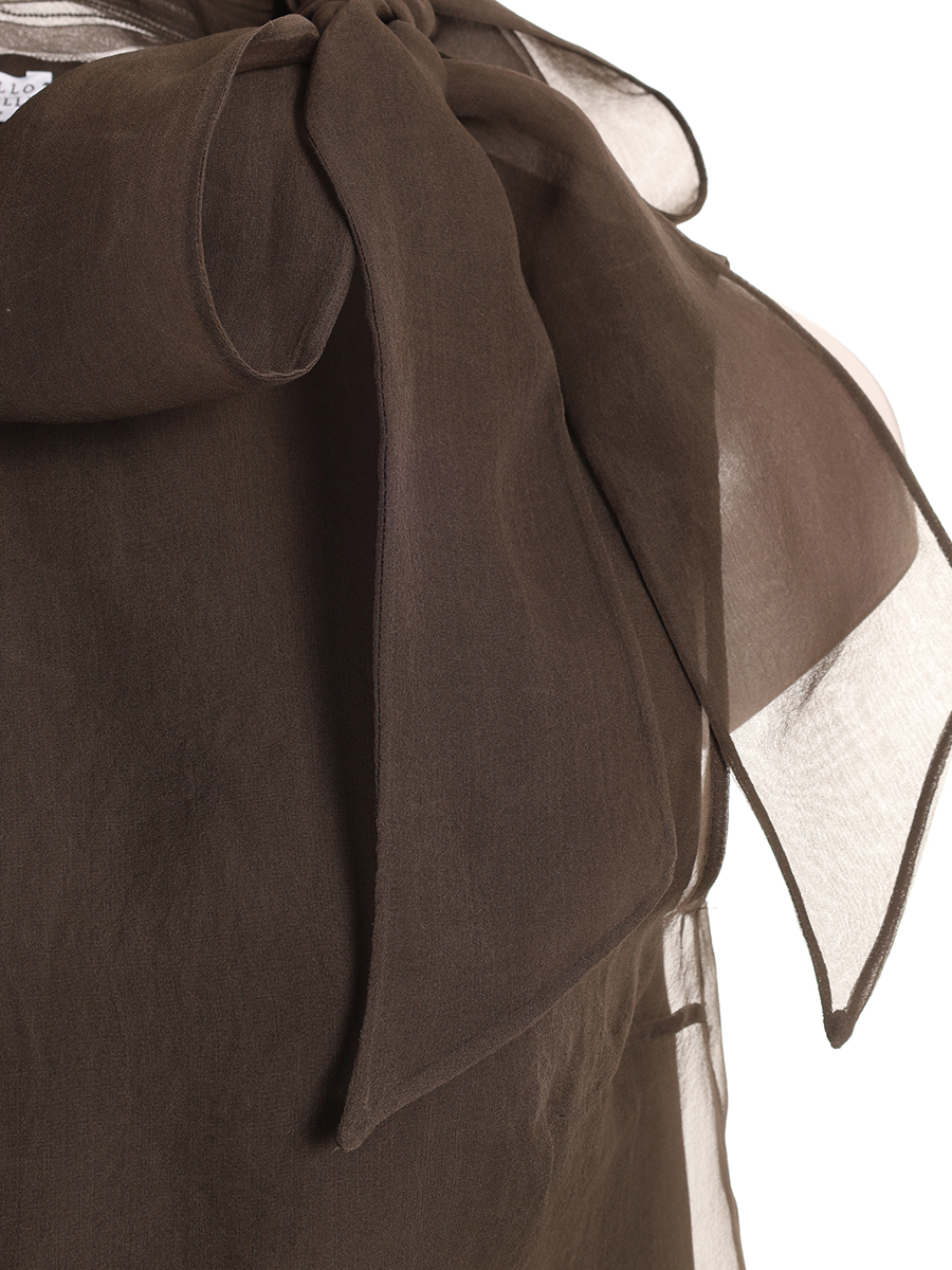 Блуза шелковая