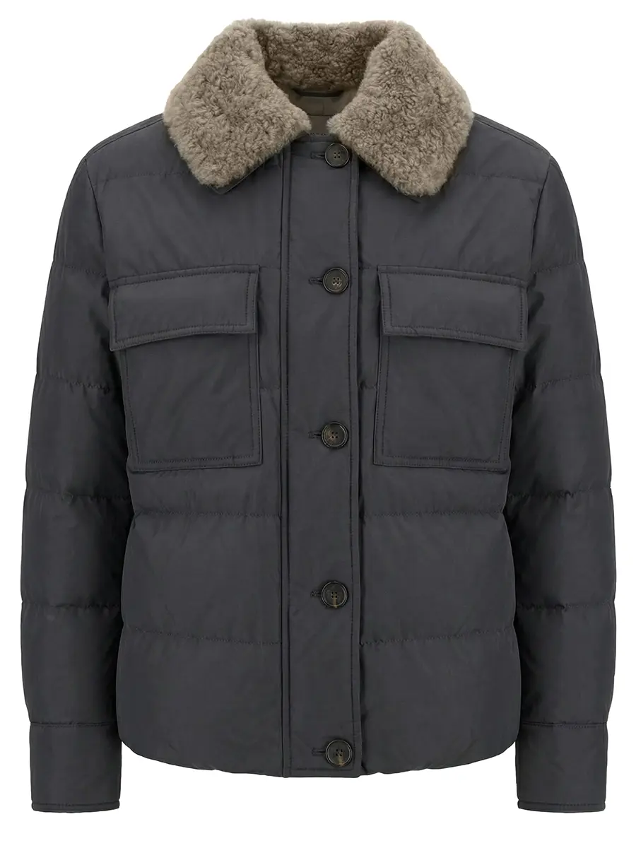 Пуховик стеганый