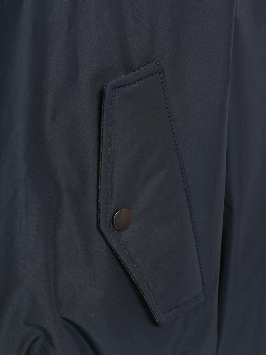 Пуховик однотонный