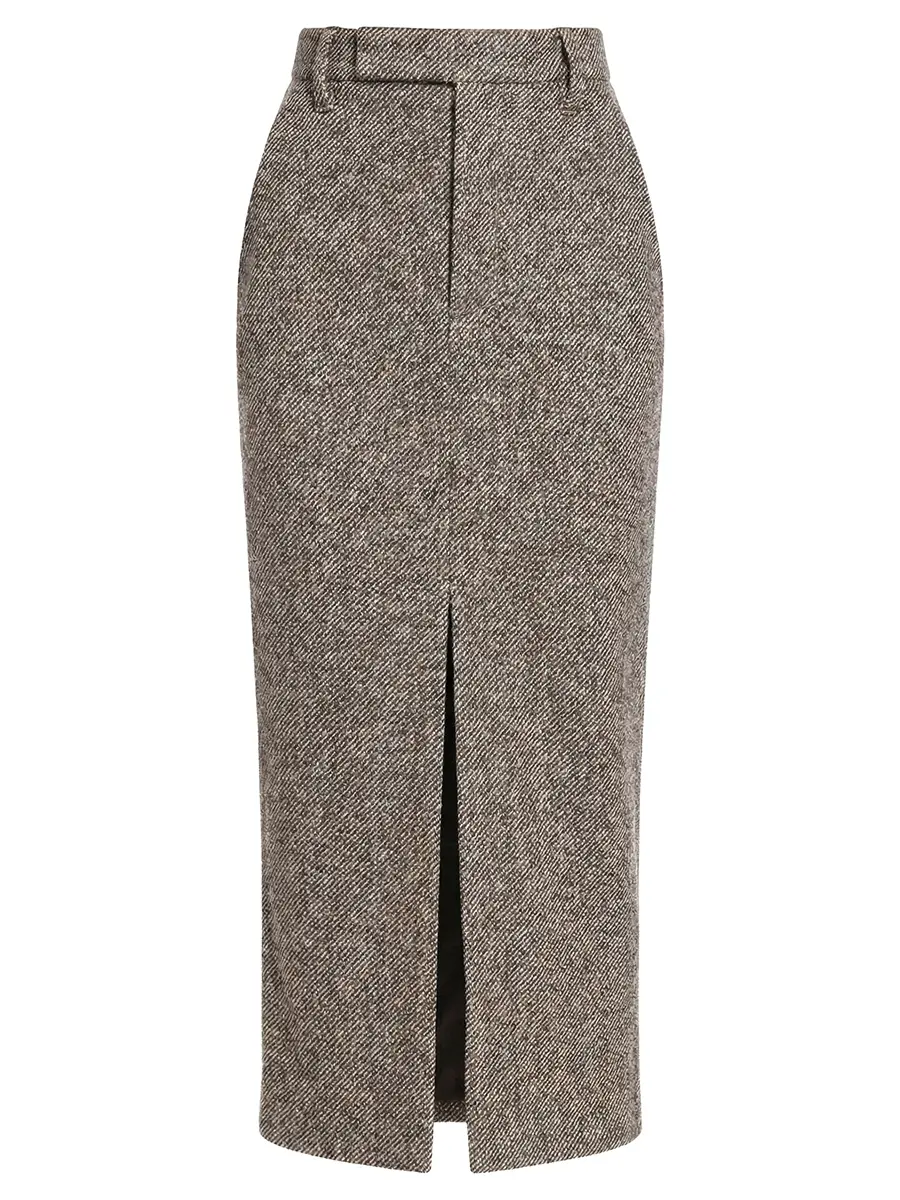 Юбка из шерсти и шелка