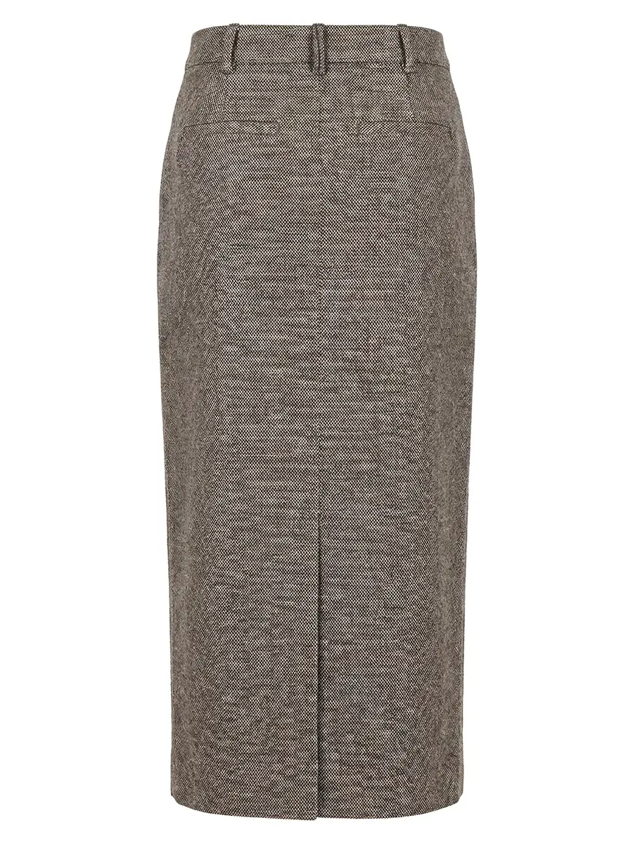 Юбка из шерсти и шелка